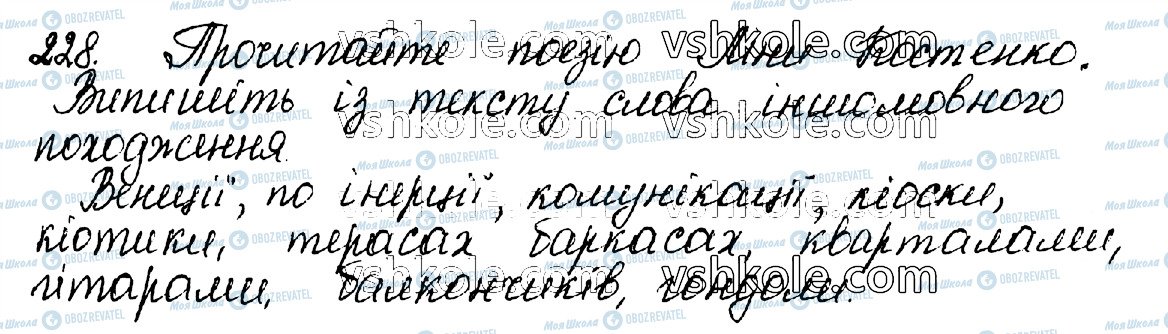 ГДЗ Українська мова 10 клас сторінка 228