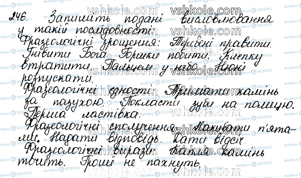 ГДЗ Українська мова 10 клас сторінка 246
