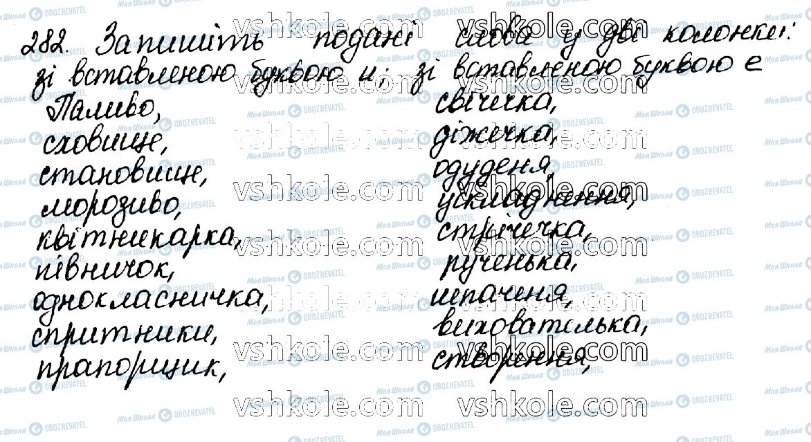 ГДЗ Українська мова 10 клас сторінка 282