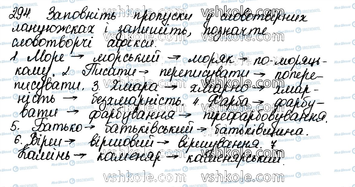 ГДЗ Укр мова 10 класс страница 294