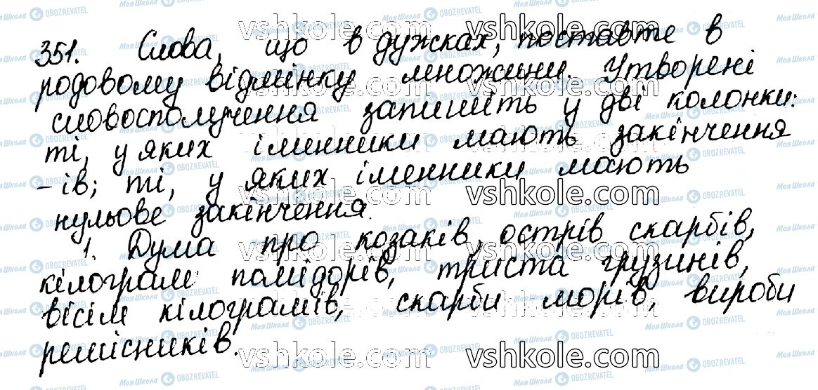ГДЗ Українська мова 10 клас сторінка 351