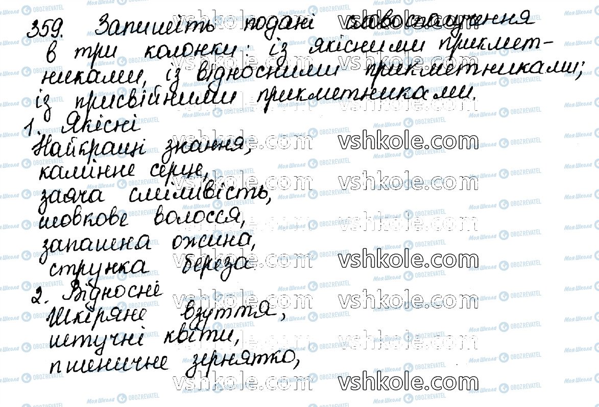 ГДЗ Укр мова 10 класс страница 359