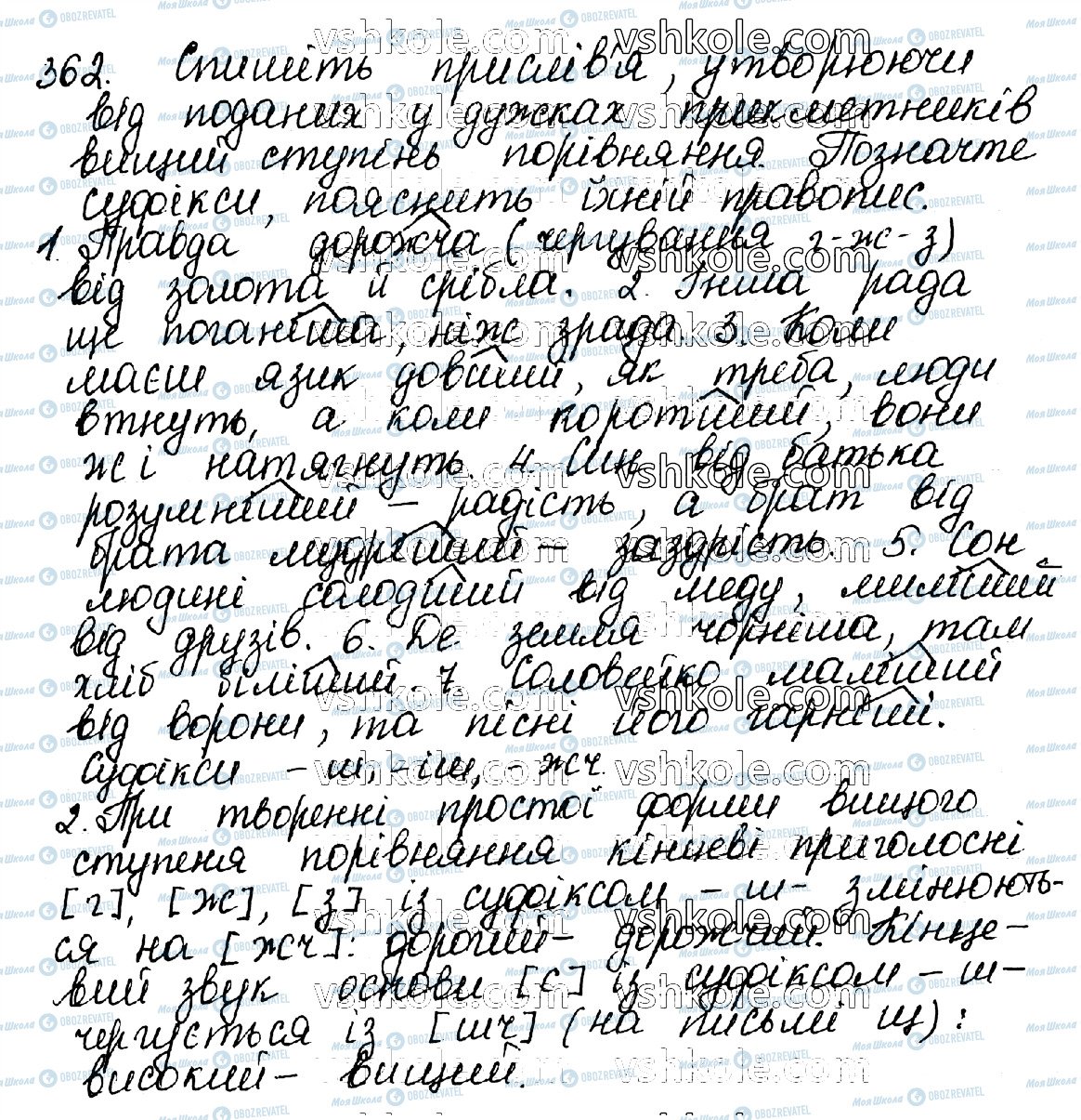 ГДЗ Укр мова 10 класс страница 362