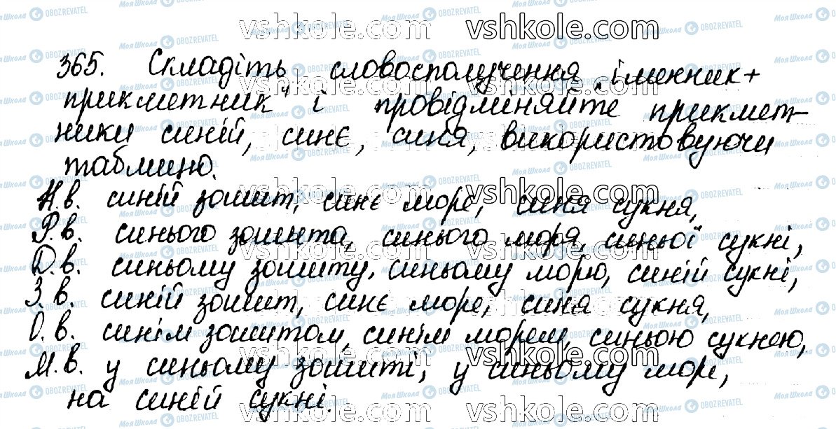 ГДЗ Українська мова 10 клас сторінка 365