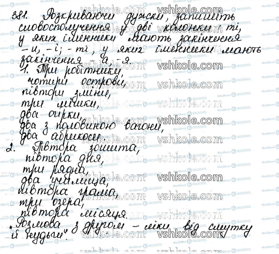 ГДЗ Українська мова 10 клас сторінка 381