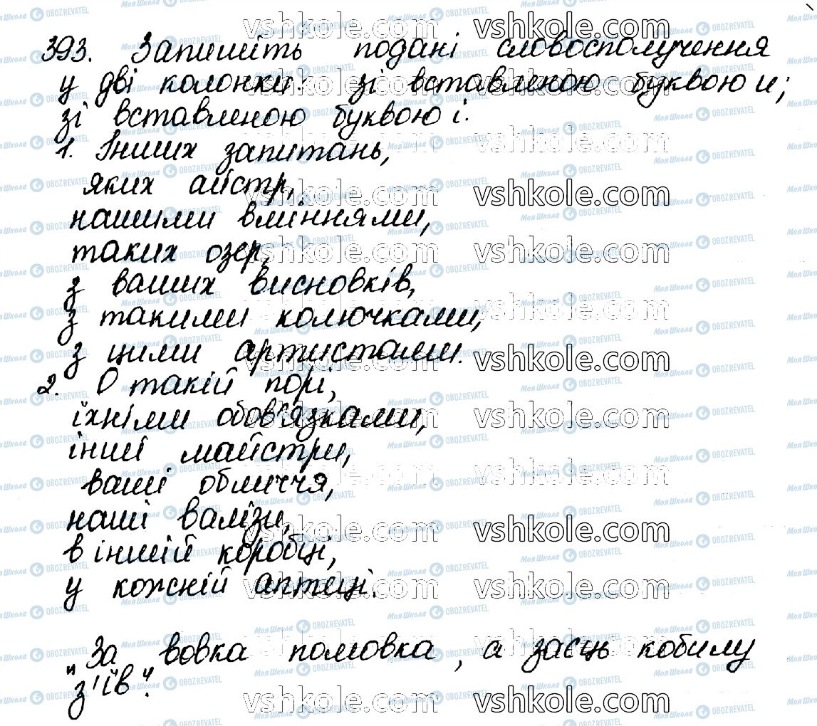 ГДЗ Українська мова 10 клас сторінка 393