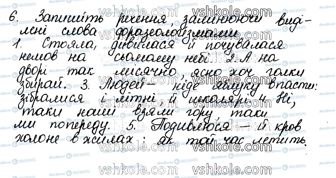 ГДЗ Українська мова 10 клас сторінка 6