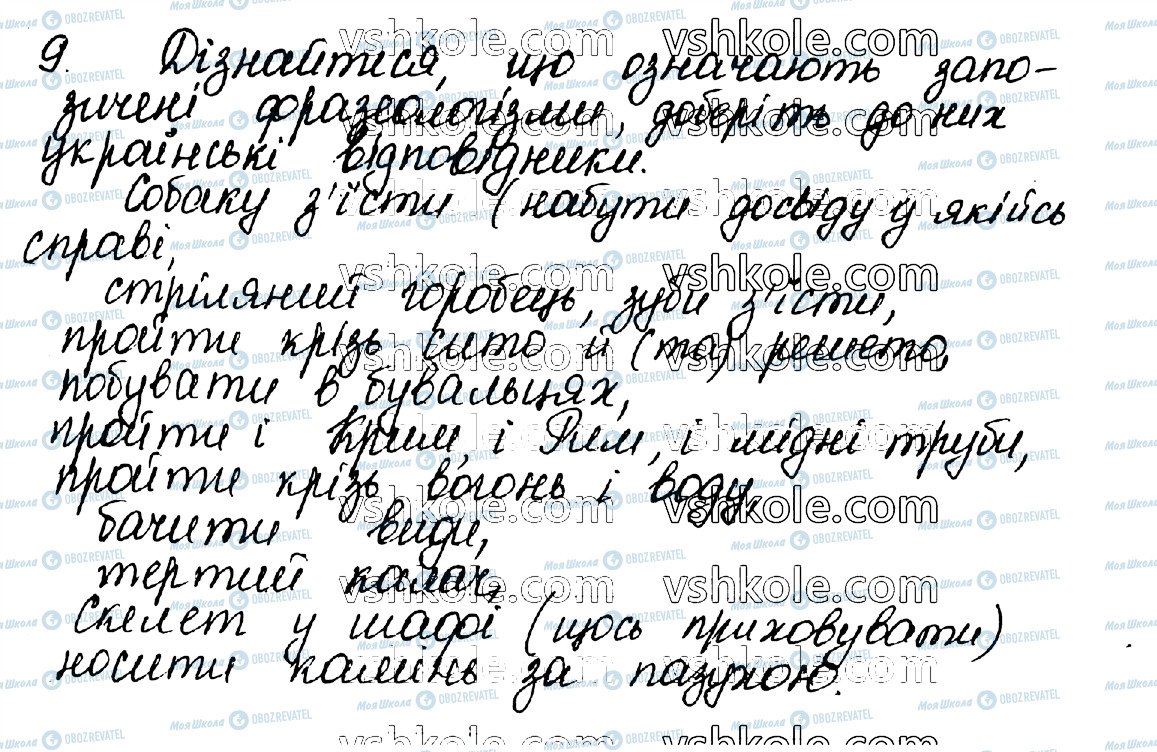 ГДЗ Укр мова 10 класс страница 9
