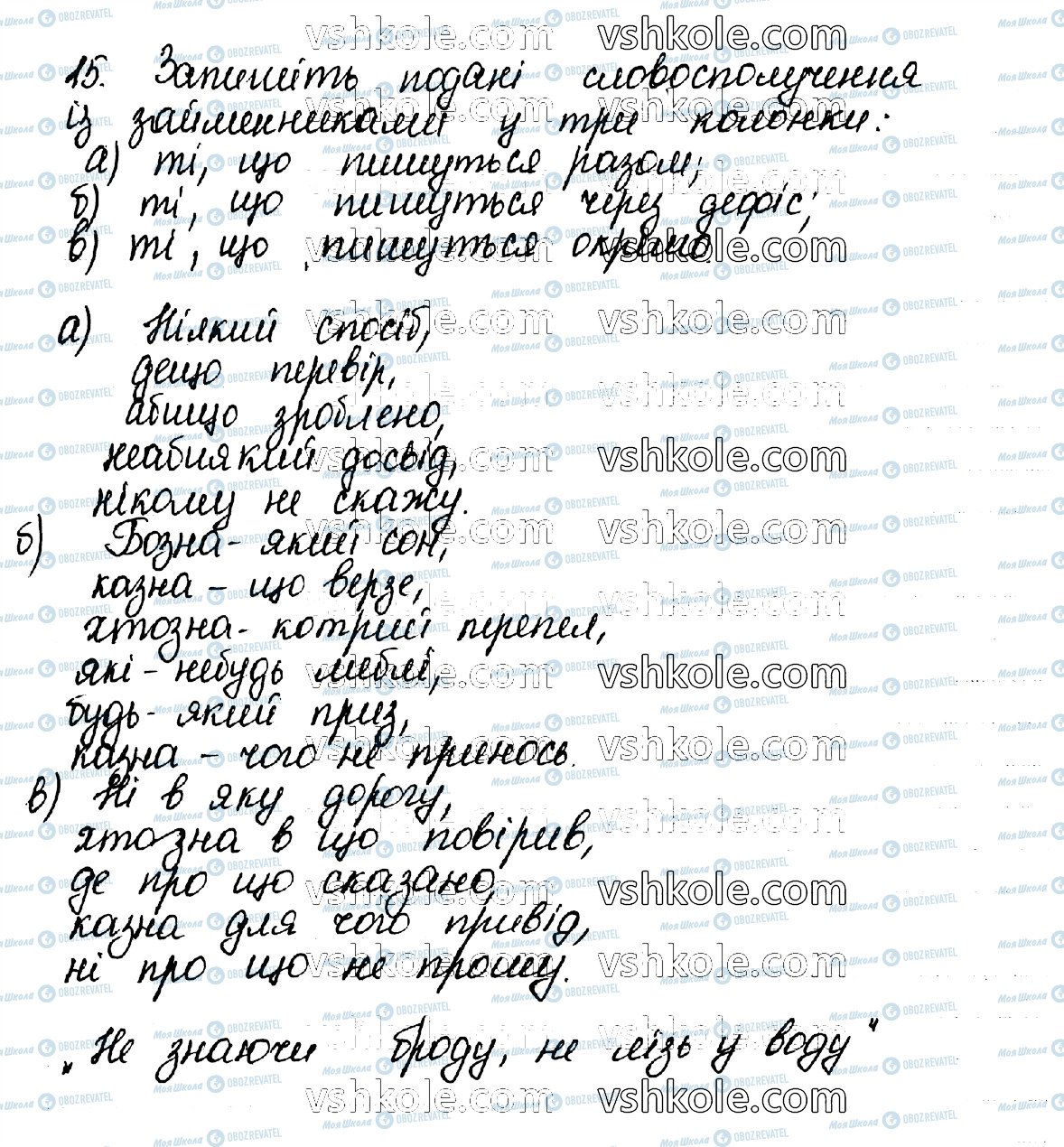 ГДЗ Українська мова 10 клас сторінка 15