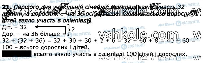 ГДЗ Математика 3 клас сторінка 21
