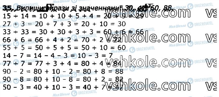 ГДЗ Математика 3 класс страница 35