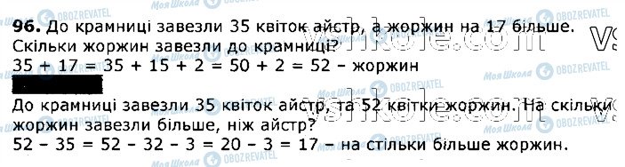 ГДЗ Математика 3 класс страница 96