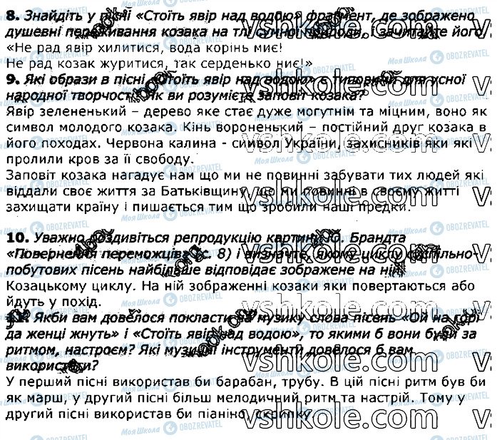 ГДЗ Українська література 7 клас сторінка стор9