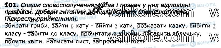 ГДЗ Українська мова 3 клас сторінка 101