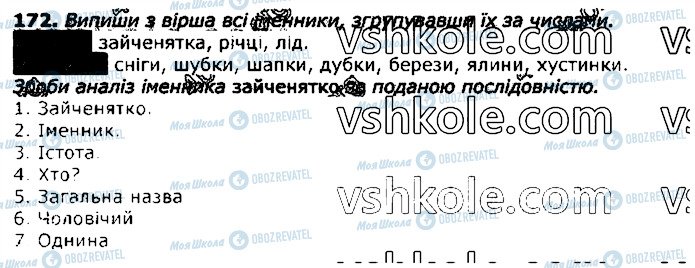 ГДЗ Українська мова 3 клас сторінка 172