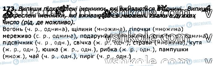 ГДЗ Укр мова 3 класс страница 173