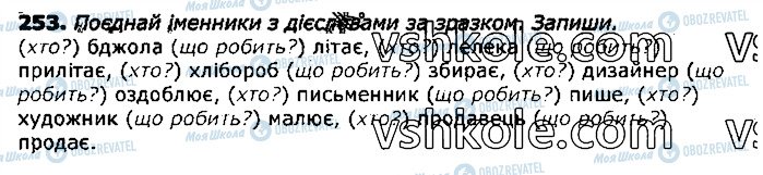 ГДЗ Українська мова 3 клас сторінка 253