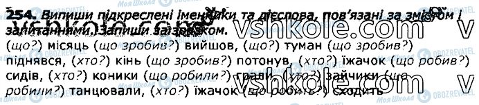 ГДЗ Українська мова 3 клас сторінка 254