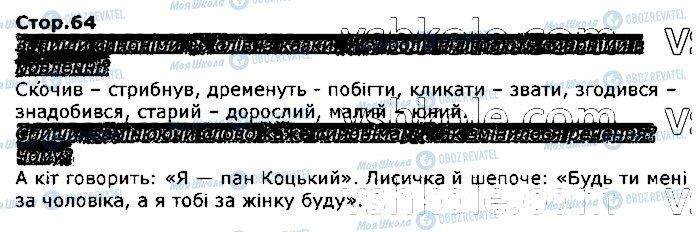 ГДЗ Українська мова 3 клас сторінка стор64