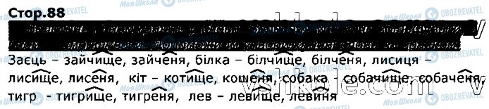 ГДЗ Українська мова 3 клас сторінка стор88