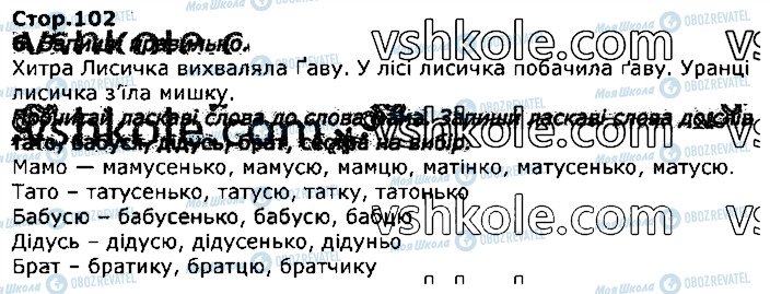 ГДЗ Українська мова 3 клас сторінка стор102