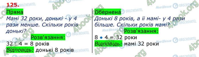 ГДЗ Математика 3 класс страница 125