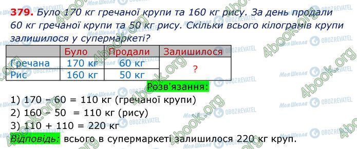 ГДЗ Математика 3 класс страница 379