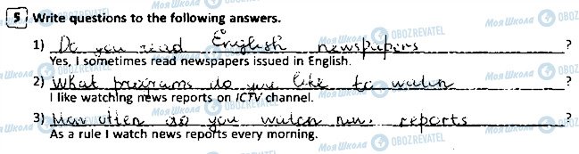 ГДЗ Англійська мова 8 клас сторінка 5