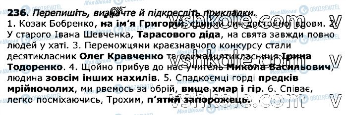 ГДЗ Українська мова 11 клас сторінка 236