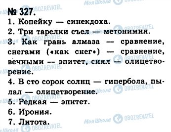 ГДЗ Російська мова 10 клас сторінка 327
