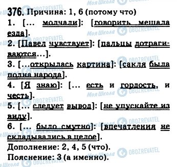 ГДЗ Русский язык 9 класс страница 376