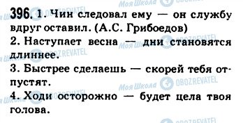 ГДЗ Російська мова 9 клас сторінка 396