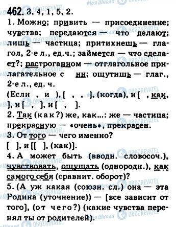 ГДЗ Русский язык 9 класс страница 462