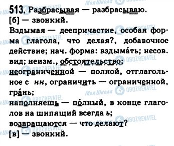 ГДЗ Російська мова 9 клас сторінка 513