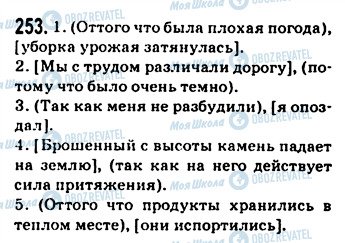 ГДЗ Російська мова 9 клас сторінка 253