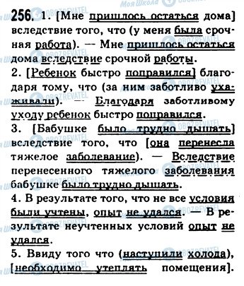 ГДЗ Русский язык 9 класс страница 256