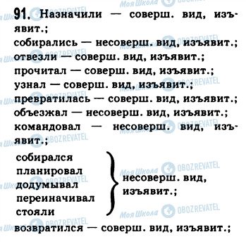 ГДЗ Русский язык 9 класс страница 91
