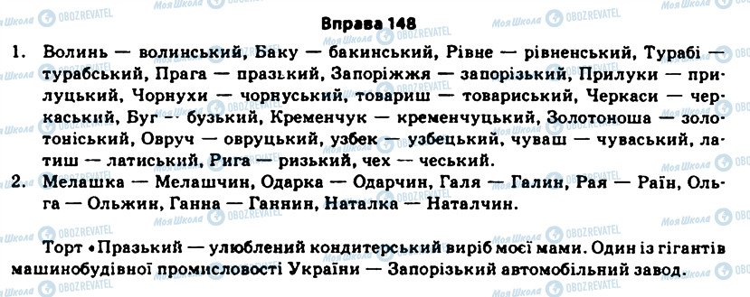 ГДЗ Укр мова 11 класс страница 148