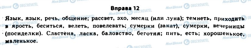 ГДЗ Українська мова 11 клас сторінка 12