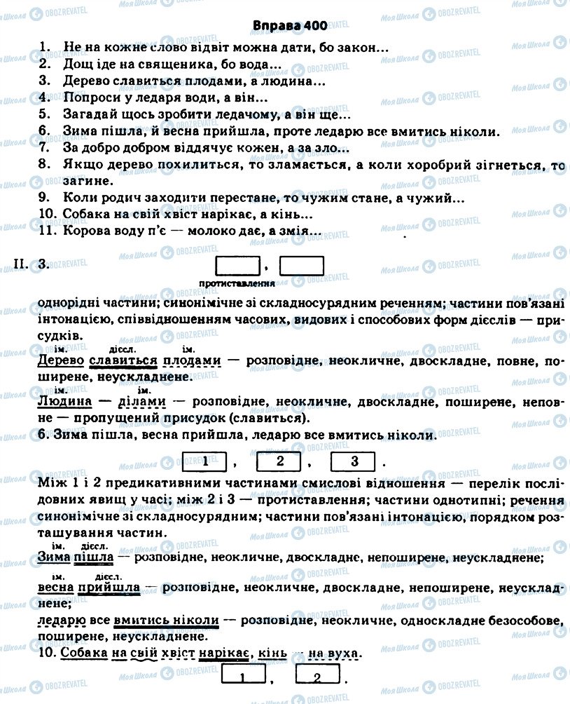 ГДЗ Українська мова 11 клас сторінка 400