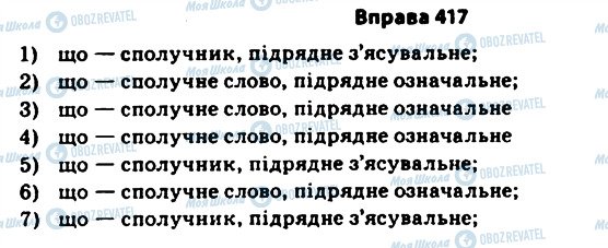 ГДЗ Українська мова 11 клас сторінка 417