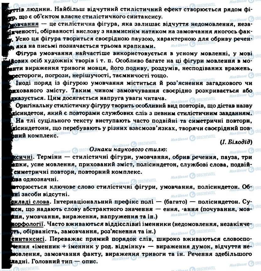 ГДЗ Українська мова 11 клас сторінка 50