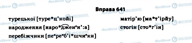 ГДЗ Укр мова 11 класс страница 641