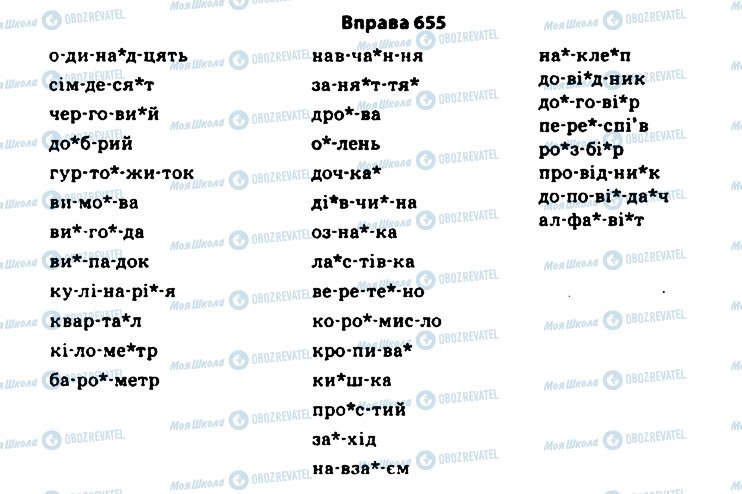 ГДЗ Укр мова 11 класс страница 655