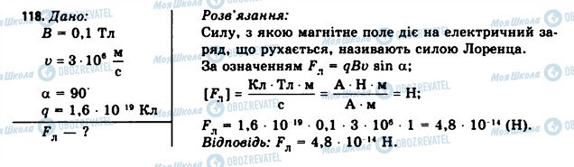 ГДЗ Фізика 11 клас сторінка 118