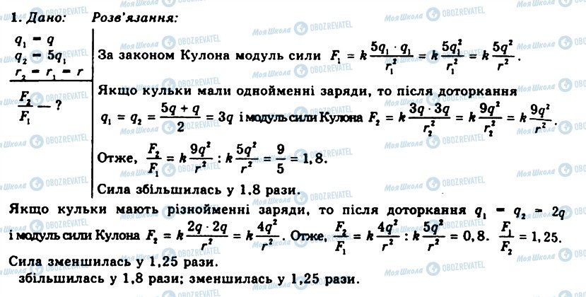 ГДЗ Физика 11 класс страница 1