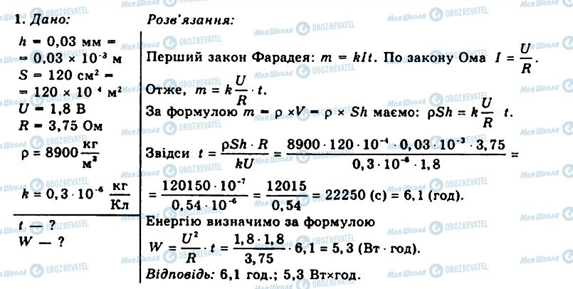 ГДЗ Физика 11 класс страница 1