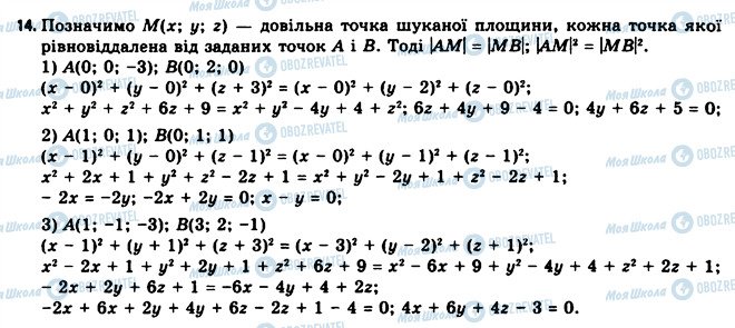 ГДЗ Геометрия 11 класс страница 14