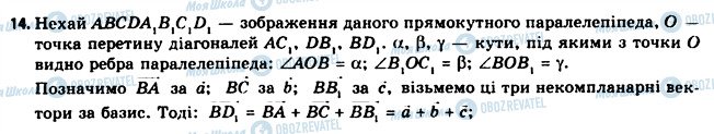 ГДЗ Геометрія 11 клас сторінка 14