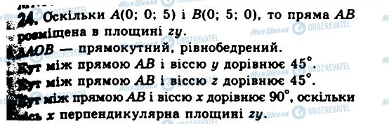 ГДЗ Геометрія 11 клас сторінка 24